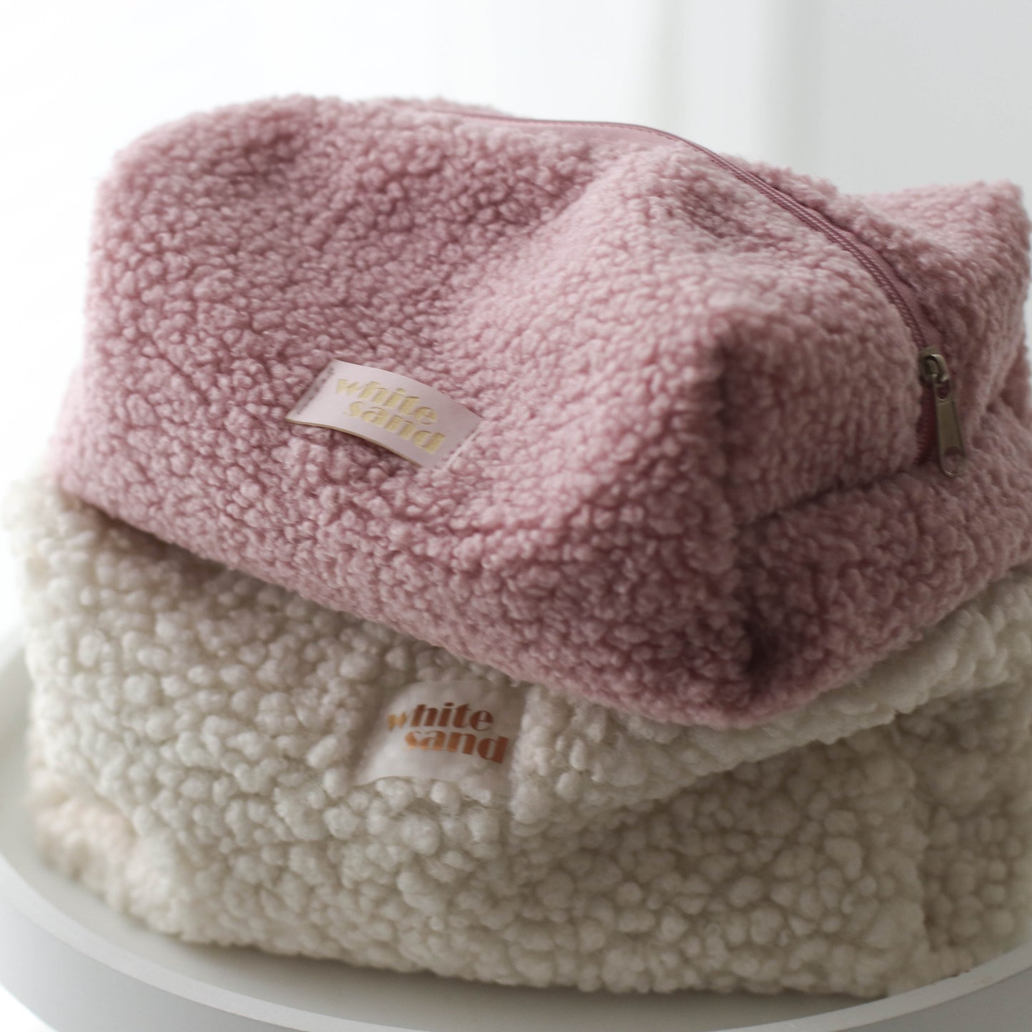 Kosmetyczka Teddy Baranek - POWDER PINK