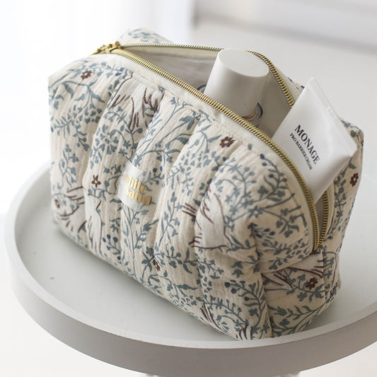 Kosmetyczka pikowana Kuferek Box - PTAKI