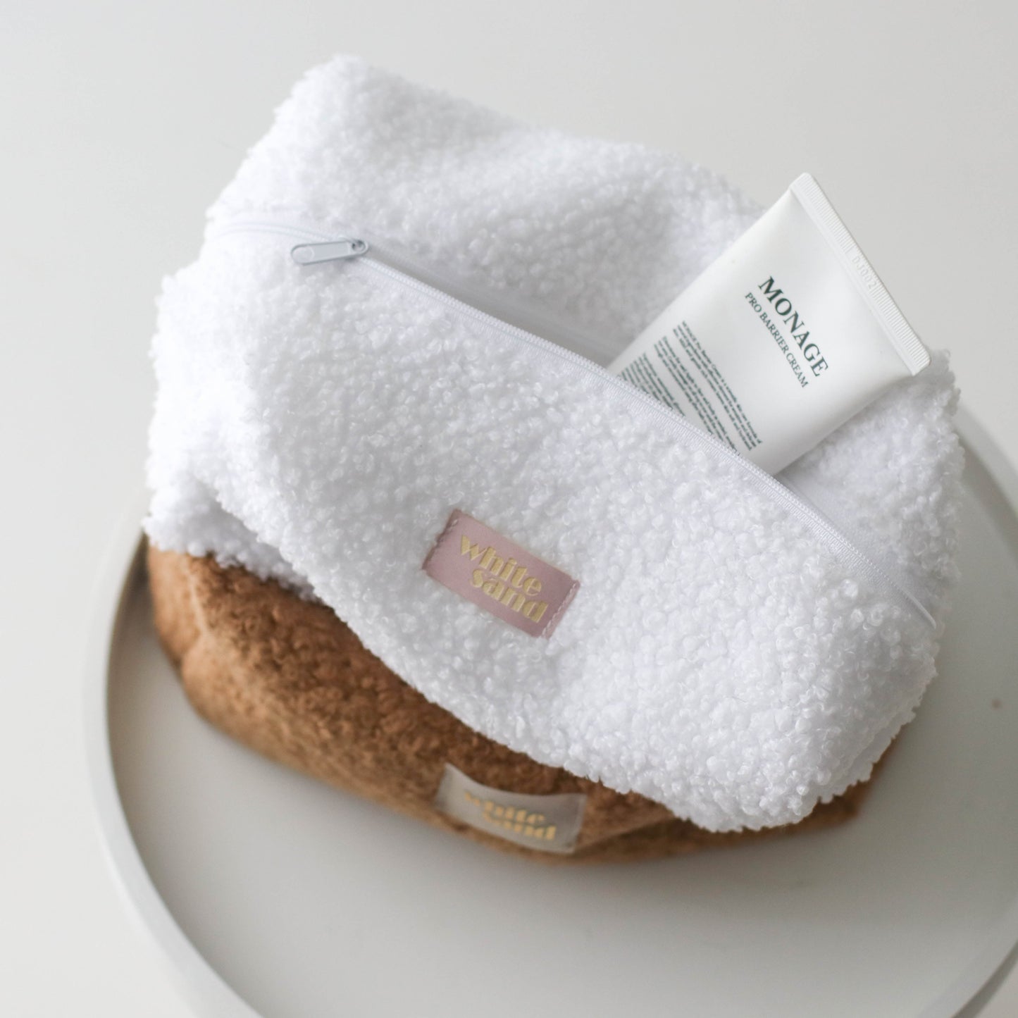 Kosmetyczka Teddy Baranek - PURE WHITE
